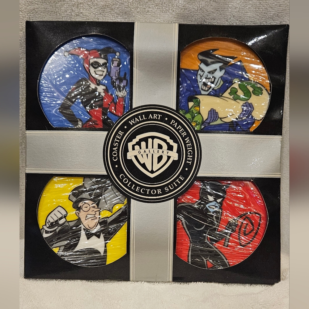 WARNER BROS. LIMITED EDITION VILLAN COASTER SET